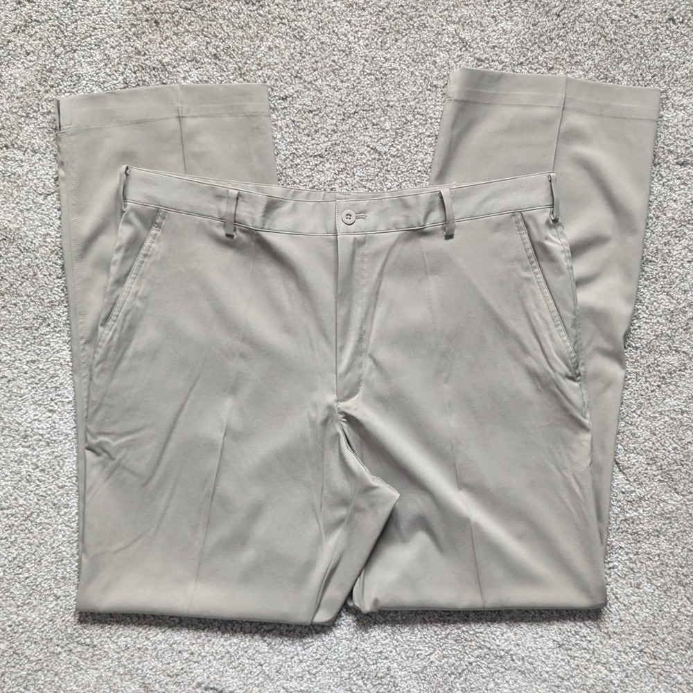 Nike Golf Mens 36x32 Tan Brown Golf Pant Athletic Sport Trouser Chino Outdoor
